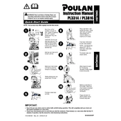 Poulan Pro PL3314 Chainsaw manual cover