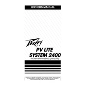 Peavey PV Lite System 2400 Lighting System manual cover