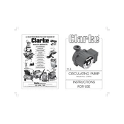 Clarke 4501120 CHP55 Circulating Pump manual cover