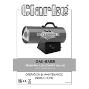 Clarke 6926020 Little Devil 2 Gas Heater manual cover