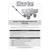 Clarke 3400185 GT3 Garden Cart Removable Liner manual cover