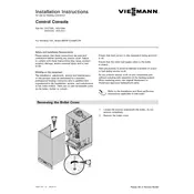 Viessmann Vitodens 100 Series WB1B CombiPLUS Control Console Control Unit manual cover