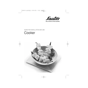 Sauter SCI760W Cooker manual cover