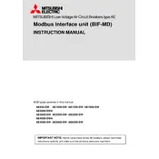 Mitsubishi AE630-SW Breaker manual cover