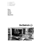 De Dietrich DOM1195B Oven manual cover