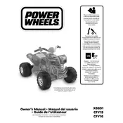 Power Wheels Mattel Barbie X6651 Toy manual cover