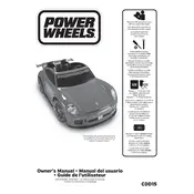 Power Wheels Mattel Red Porsche 911 GT3 CDD15 Toy manual cover