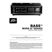 Peavey Mark IV Bass Mixer manual cover