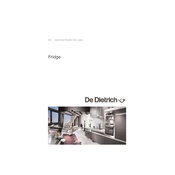 De Dietrich 6545LIL Refrigerator manual cover