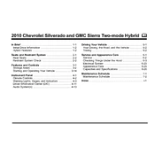 GMC Sierra Hybrid 2010 manual cover