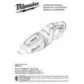 Milwaukee M12 0850-20 Vacuum manual cover