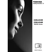 Toshiba 23KL934R TV manual cover