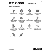 Casio CTS500 Casiotone Keyboard manual cover