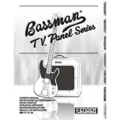 Fender Bassman TV Duo Ten 2248400000 120V 60Hz Amplifier manual cover