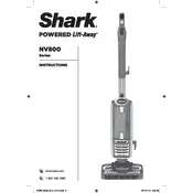 Shark Powered Lift Away NV800 Vacuum manual cover