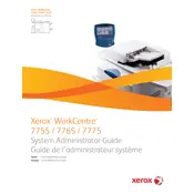 Xerox WorkCentre 7755 Printer manual cover