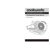 Cookworks 7078372 S892 Slicer manual cover