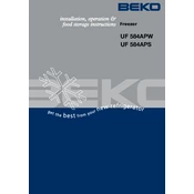 Beko UF 584APS manual cover