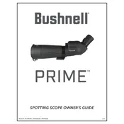 Bushnell SP164850B Scope manual cover