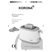 Korona 21101 Toaster manual cover