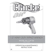 Clarke 3110859 CAT103 Heavy Duty Impact Wrench manual cover