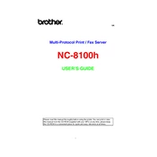 Brother NC-8100h manual cover