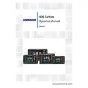 Lowrance HDS Carbon Fish Finder manual cover