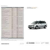 Hyundai Entourage 2008 Minivan manual cover