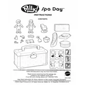 Polly Pocket Mattel Spa Day Playset B9521 Toy manual cover