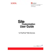 Xerox FreeFlow Web Services Site Customization Ver.5.0 Software manual cover