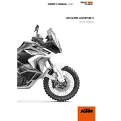 KTM Adventure 1290 Super R 2021 Motorcycle manual cover