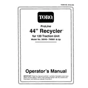 Toro ProLine 44-inch 30543 Tractor manual cover