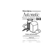 West Bend L4960 41049Z Breadmaker manual cover