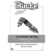 Clarke 3110461 CAT61 Angled Air Drill manual cover