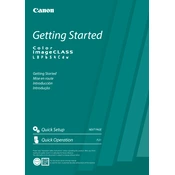 Canon imageCLASS LBP654Cdw manual cover