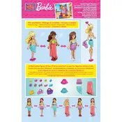 Mega Bloks Mattel Barbie Beach Vacation CNF02 Construction Set manual cover