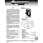 Shure 838 Microphone manual cover