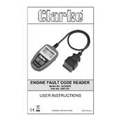 Clarke 451135 CEOBDS Engine Fault Code Reader manual cover