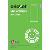 LG Harmony 3 LM-X420CS LMX420CSAAIOBK Phone manual cover