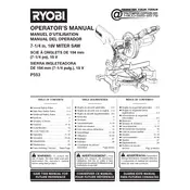 Ryobi P553 Saw manual cover