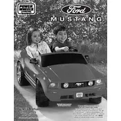 Power Wheels Mattel Red Ford Mustang J4390 Toy manual cover