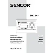 Sencor SMC 603 Audio System manual cover