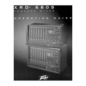 Peavey XR 680S Mixer manual cover