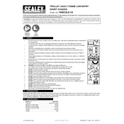 Sealey 1050CXLE.V2 Trolley Jack manual cover