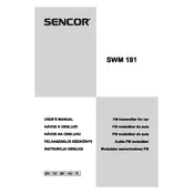 Sencor SWM 181 Transmitter manual cover