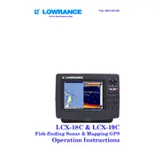 Lowrance LCX-18C Fish Finder manual cover