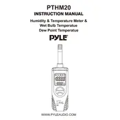 Pyle PTHM20 Temperature Meter manual cover