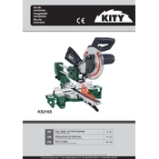 Kity KS216S 3401203901 Saw manual cover