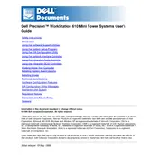 Dell Precision 610 Workstation manual cover