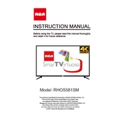 RCA RHOS581SM TV manual cover